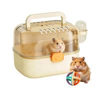 Transportín para Hámsteres Asa De Transporte, Botella Agua Incluida Y | Transportín Jaula Animales Pequeños para Chinchillas, Erizos, Jerbos, Picnic, Camping, Salidas y Desplazamientos