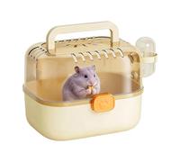 Transportín Para Hámsteres Hábitat Transpirable Antiescape Con Botella De | Jaula Exterior Para Animales Pequeños Erizos, Ardillas, Chinchillas, Jerbos, Picnic, Mudanzas Y Camping