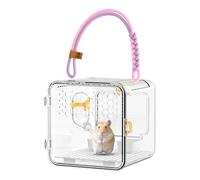 Transportín para loros - Jaula transpirable portátil transparente - Transportín para ardillas voladoras para periquitos Conuri Canarios Cockatiels Paltolitos Hámster al aire libre