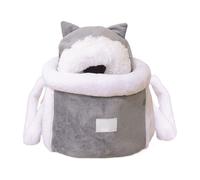 Transportín para Mascotas, cálida para Animales, con función de Acceso Abierto, transportador de Viaje de Invierno para Cachorros, Conejos, con Estructura aislada,