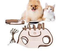 Transportín para Mascotas | Mochila Portaperros Tipo Bandolera - Bandolera Transpirable Impermeable para Gatos, Suministros para Pequeñas Mascotas en Exteriores Camping Senderismo