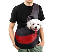Transportín para Perros, Bolsa Bandolera de Transporte para Llevar Perrito Gatito Mascota Pequeño Correa de Hombro Acolchada Ajustable Tote Bag con Bolsillo Delantero Viajes Puppy Carrier 2.5kg/5.5LB