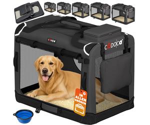 Transportín perro antracita XXXL 101x70x70cm plegable