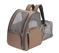 Transportin Perro Bolsa De Viaje para Mascotas, Mochila para Mascotas, Portador De Viaje, Bolso De Hombro Doble De Malla Ventilada para Perros Y Gatos Transportin Gato(Color:B)