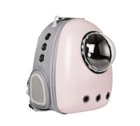Transportin Perro Bolsa Portamascotas Portátil para Viajes Al Aire Libre, Bolsa para Cachorros Y Gatos, Mochila Espacial Transparente para Mascotas Transportin Gato(Color:Pink2)