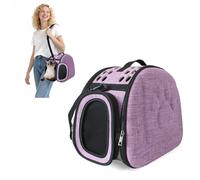 Transportín Perro Gato Transportín Perro Plegable Viaje Bolsa por Perro Pequeños medianos Mascota Portaperros Perritos Transporte Respirable Pet Carrier