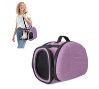 Transportín Perro Gato Transportín Perro Plegable Viaje Bolsa por Perro Pequeños medianos Mascota Portaperros Perritos Transporte Respirable Pet Carrier