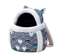 Transportin Perro Mochila De Invierno Para Mascotas, Bolsa De Viaje Para Gatos, Perros, Jaula Portátil, Bolsa De Transporte Para Mascotas, Portador De Mascotas Transportin Gato(Color:Blue,Size:11.02*8
