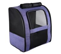 Transportin Perro Mochila del Portador del Animal Doméstico con El Material Durable del Bolso Lateral para Los Gatos De Los Perros Al Aire Libre Transportin Gato(Color:Purple,Size:35 * 35 * 26cm)