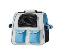 Transportin Perro Mochila Portátil para Gatos, Bolsa De Viaje para Senderismo Al Aire Libre, Suministros para Mascotas, Portador De Mascotas Transportin Gato(Color:Blue)