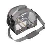 Transportin Perro Portador De Viaje para Pájaros con Perca, Mochila para Periquitos con Placa De Acero Inoxidable, Portador Portátil para Mascotas Transportin Gato