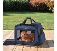 Transportín Plegable para Mascotas, Portátil y con Malla Transpirable y Bolsillos de Almacenamiento, Transporte para Perros Grandes , 60 x 42 x 42 cm