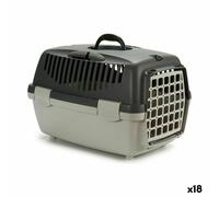 Transportín Stefanplast Antracita Gris claro Plástico 33 x 30 x 47 cm (18 Unidades)