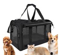 Transporttasche für Katzen,Transportbox für Katzen bis 9 kg, atmungsaktiv Reisesche,kleine Transportbox | für Motorrad Camping, Flugzeug Auto, Tierinzt & Outdoor-Abenteuer