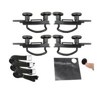 Transversales Aluminio 4 Abrazaderas Perno U Caja Techo Acero Galvanizado Pernos Portaequipajes Techo, Soporte En U para Montaje Coche Y Furgoneta, Tamaño XL(B)