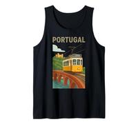 Tranvía de Lisboa Vintage Travel Art - Portugal Cityscape Camiseta sin Mangas