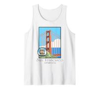 Tranvía San Francisco California, Recuerdo Golden Gate Camiseta sin Mangas