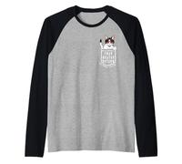 Trap Neuter Return (TNR) The Humane Solution Bolsillo para Gatos Camiseta Manga Raglan