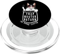 Trap Neuter Return (TNR) The Humane Solution Bolsillo para Gatos PopSockets PopGrip para MagSafe