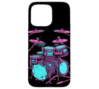 Trap Set Dibujo Bombo Carcasa para iPhone 15 Pro Max