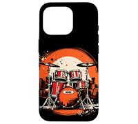 Trap Set Música Gráfica Banda Bombo Carcasa para iPhone 16 Pro