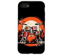 Trap Set Música Gráfica Banda Bombo Carcasa para iPhone SE (2020) / 7 / 8