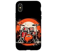 Trap Set Música Gráfica Banda Bombo Carcasa para iPhone X/XS