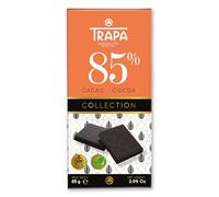 TRAPA COLLECTION|Chocolate Negro 85% Cacao | Tableta 85 g | Sin Gluten