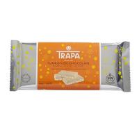 TRAPA | Turrón de Chocolate Blanco Crujiente | 140 g | Sin Gluten y Sin Aceite de Palma