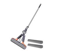 Trapeador de esponja para limpieza de pisos, Trapeador de esponja de PVA | Trapeador con rodillo exprimidor de esponja PVA para limpieza de pisos | Quite la suciedad, el polvo, el pelo, el piso, la es