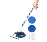 Trapeador de lavado de coche - Limpiador inalámbrico giratorio recargable ajustable - Cepillo de lavado de coche | para auto, camión, vehículos, vidrio, casa, interior, exterior, garaje, mujeres