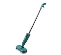 Trapeador Giratorio Eléctrico con Rociador de Agua Trapeador Eléctrico Inalámbrico Liviano Recargable para Limpieza de Pisos para Pisos de Mármol, Baldosas de Madera Dura (GREEN)