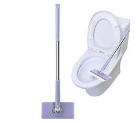 Trapeador plano con cabezales giratorios, mopa de suelo de madera dura ligera, juego de limpieza reutilizable para madera, madera dura, laminado
