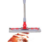 Trapeador plano de microfibra, mopas de polvo giratorias de 360 grados, mango telescópico, limpieza rápida con 7 almohadillas, adecuado para fondos de muebles, suelos y paredes