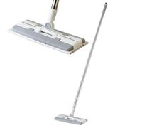 Trapeador plano, herramienta de cambio automático de tela, mopa de suelo reutilizable y seco de 44 pulgadas, cero , para eliminar el polvo, azulejos del baño del hogar