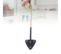 Trapeador Triangular Telescópico Giratorio, Trapeador de Limpieza de Paredes con Exprimidor Automático de Agua, Rotación de 360 Grados, Paño de Microfibra, Limpieza de Esquinas