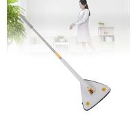 Trapeador Triangular Telescópico Giratorio, Trapeador de Limpieza de Paredes con Exprimidor Automático de Agua, Rotación de 360 Grados, Paño de Microfibra, Limpieza de Esquinas