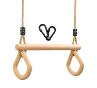 Trapecio Columpio,Niños Columpio Al Aire Libre de Madera,Columpio Trapecio Multifunción de Madera para Interior y Exterior