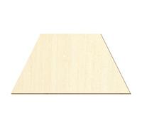 Trapecio de madera - 2 x 1 cm hasta 50 x 25 cm para decoración, paquete con: 1 pieza, altura x ancho: 17 x 8,5 cm