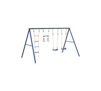 Trapecio Y Escalera Vidaxl Con Dos Columpios - Juego De Columpios De Exterior MKP