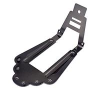 Trapeze Tailpiece - Puente de guitarra para guitarra Archtop Jazz - Pieza de repuesto de 6 cuerdas compatible con Gibson, Epiphone, Ibanez Hollow Body Guitars (negro)
