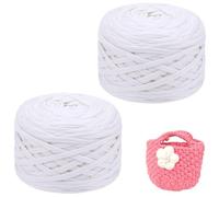 Trapillo para Crochet 285gx1/2/4 Hilo Para Tejer a Crochet Hilo Macrame, Cinta Hilo Trapillo Cuerda Macrame para Tejer Cestas de Ganchillo, Bolsos, Colgante de Pared, Mantas ( Color : 2@ , Size : 200m