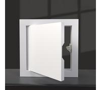 Trappe De Visite Trappe D'accès De Plafond Pour Cloisons Sèches,Press to Open Plaque De Visite De Plomberie, Panneau Galvanisé Masquant Le Couvercle Pour Plafond/Mur(15 x 20 cm)