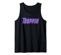 Trappin Purple Trap Music Gear para Trap Beat Rappers Camiseta sin Mangas
