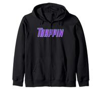 Trappin Purple Trap Music Gear para Trap Beat Rappers Sudadera con Capucha