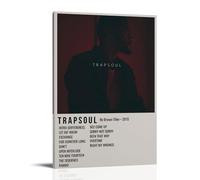 Trapsoul Bryson Tiller - Lienzo impermeable para pared, impresión HD resistente a los rayos UV, apto para salas de estar y pasillos, ideal para regalo, estilo marco, 60 x 90 cm