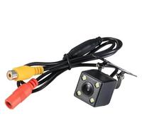 Trasera A Prueba De Agua Cámara Visión Frontal Respaldo HD para Automóvil VIO Respaldo Vehículo Trasero Marcha Atrás 4 LED Visión Nocturna Monitor Estacionamiento Gran Angular(A Complete Set of)