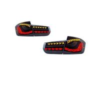 Trasera Faro Delantero Asamblea Para BMW Para F30 2013-18, 1 Par De Luces Traseras LED Freno Circulación Diurna Marcha Atrás(Pair of Smoked)