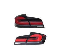 Trasera Faro Delantero Asamblea Para BMW Para Serie 5 Para F10 Para F18 2011-2016 1 par de luces traseras LED para coche(Red)