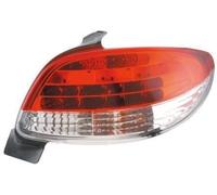 Trasera Luces Lámparas Rojo Claro Aspecto de Cristal LED Par Para Peugeot 206
